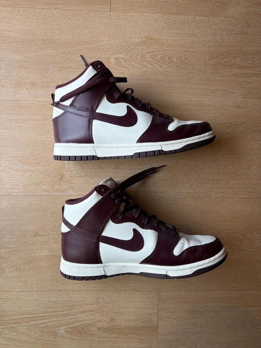 Nike Dunk High 白/バーガンディ sz 27.5 Nike Dunk High for sale | eBay