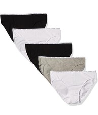 Calvin Klein Women's Signature Cotton Bikini - 5 Pack qp1094m Size M