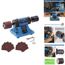 Leather Burnishing Machine Variable Speed Bench Grinder Rosewood Wheel 2x2 Inch
