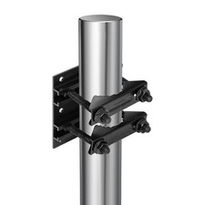 1 Pack 2.67" Pole Mounting Kit, Mast Mount Brackets for Outside Antenna, Stre...