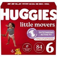 Huggies Little Movers Baby Disposable Diapers - Size 6 - 84ct 0.38 per diaper