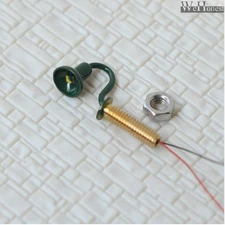 10 x OO / HO scale street bracket light model wall lamp posts LED building #R56