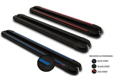 Marchepieds latéraux noirs Bragan™ pour Vauxhull Opel Vivaro SWB 2014-2019 - Photo 1/4