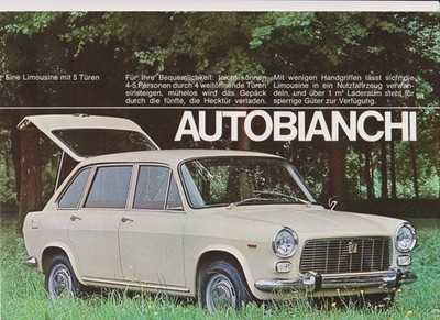Autobianchi Primula 09.1967  Prospekt / Brochure deutsch / german