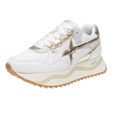 W6yz Wizz Deva - Plateau Sneaker Leder Weiß - Damen Schuhe Sneaker