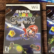 Super Mario Galaxy Nintendo Wii, 2007 CASE and MANUAL ONLY NO GAME