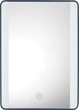 Conair LED Lighted Vanity Makeup Mirror, 1x Magnification, Glossy Navy Finish