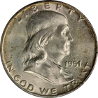 1951-D Franklin Half Dollar PCGS MS66 FBL Great Eye Appeal Strong Strike