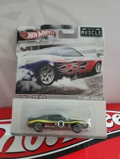 Hot Wheels 2012 Racing Muscle '71 AMC Javelin Metal/Metal with Real Riders