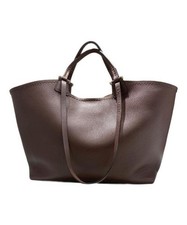 Borsa tote LORISTELLA in pelle marrone