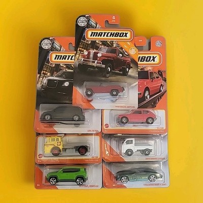 Matchbox Car Lot Of 7 From Year 2020 All In New Package Assorted Car Brands.