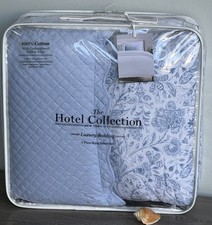 Hotel Collection 5 Piece KING Duvet Set 100 Cotton with Embroidered Edge NEW