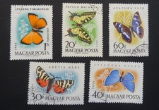 Hungary, Butterflies, unused CTO NG - 1959 (509)