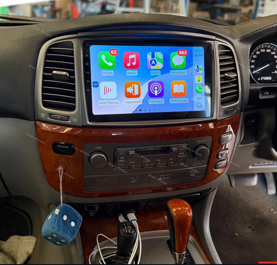 Radio estéreo para automóvil Carplay GPS Wifi para Toyota Land Cruiser Lexus LX470 2002-2007 Foto 3 de 4