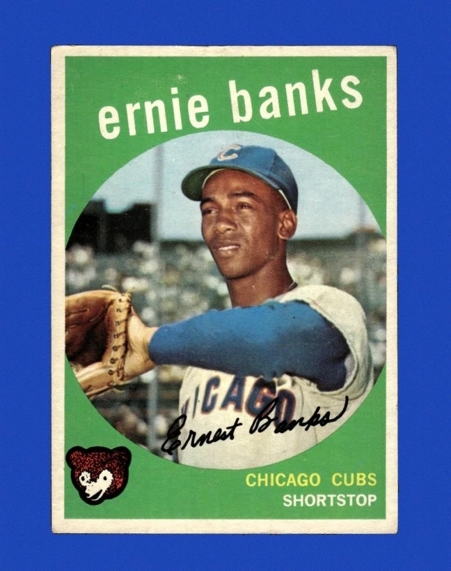 Ernie Banks Baseball 1959 Season Sports Trading Cards