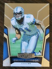 2010 Topps Unrivaled - Calvin Johnson #38 Gold 180/499 TONS of pics; must see