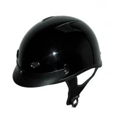 RODIA DOT Vented Black Motorcycle Helmet