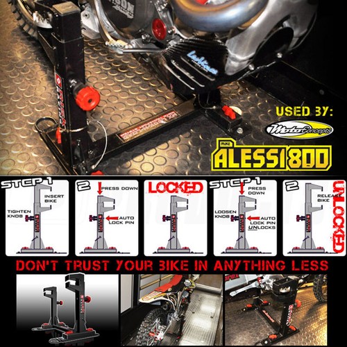 SISTEMA DE TRANSPORTE SIN TIRANTES RIESK RACING LOCK N LOAD FURGONETA MOTOCROSS MX ENDURO - Imagen 4 de 4