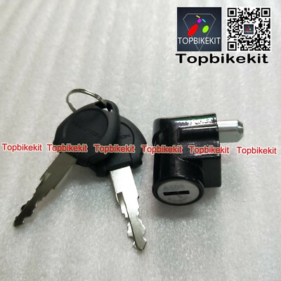 Ebike Lock, per Hailong Battery Case Power Lock & Key per Hailong 1 batteria Case 1-2 batteria, 5 x 3 cm, argento (11 mm