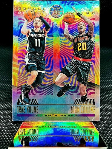 2019-20 Trae Young & John Collins # 25 Double Vision iIlusions NBA Atlanta Hawks - Photo 1 sur 3