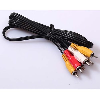VIDEO & STEREO 3 RCA to 3RCA Male M-M Audio DVD HDTV AV cord Cable gm