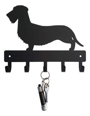 Dachshund (Wirehaired) Dog Key Rack/ Leash Hanger