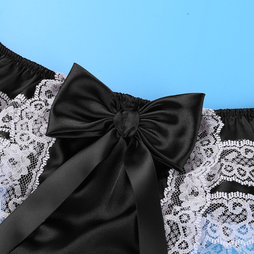 Herren Sain Sissy Mini Slips Tanga Crossdressing Thong Spitze Bowknot Schlüpfer - Bild 23 von 61