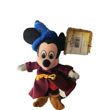 Disney Store Bean Bag Plush Fantasia Sorcerer Mickey Mouse