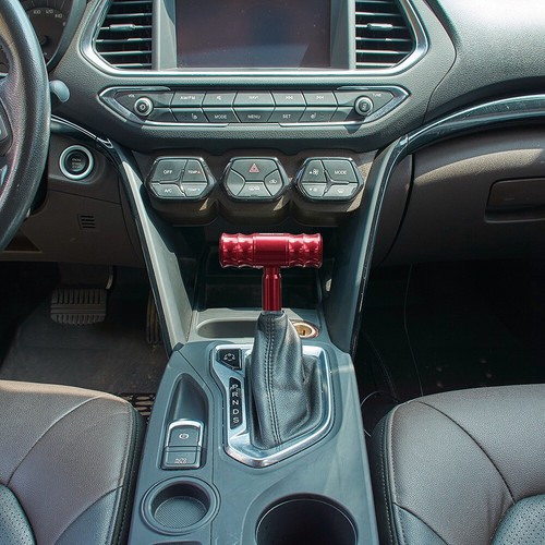 1x Universal Car Auto Manual Aluminum Gear Stick Shift Shifter Lever Knob Red - Picture 4 of 11