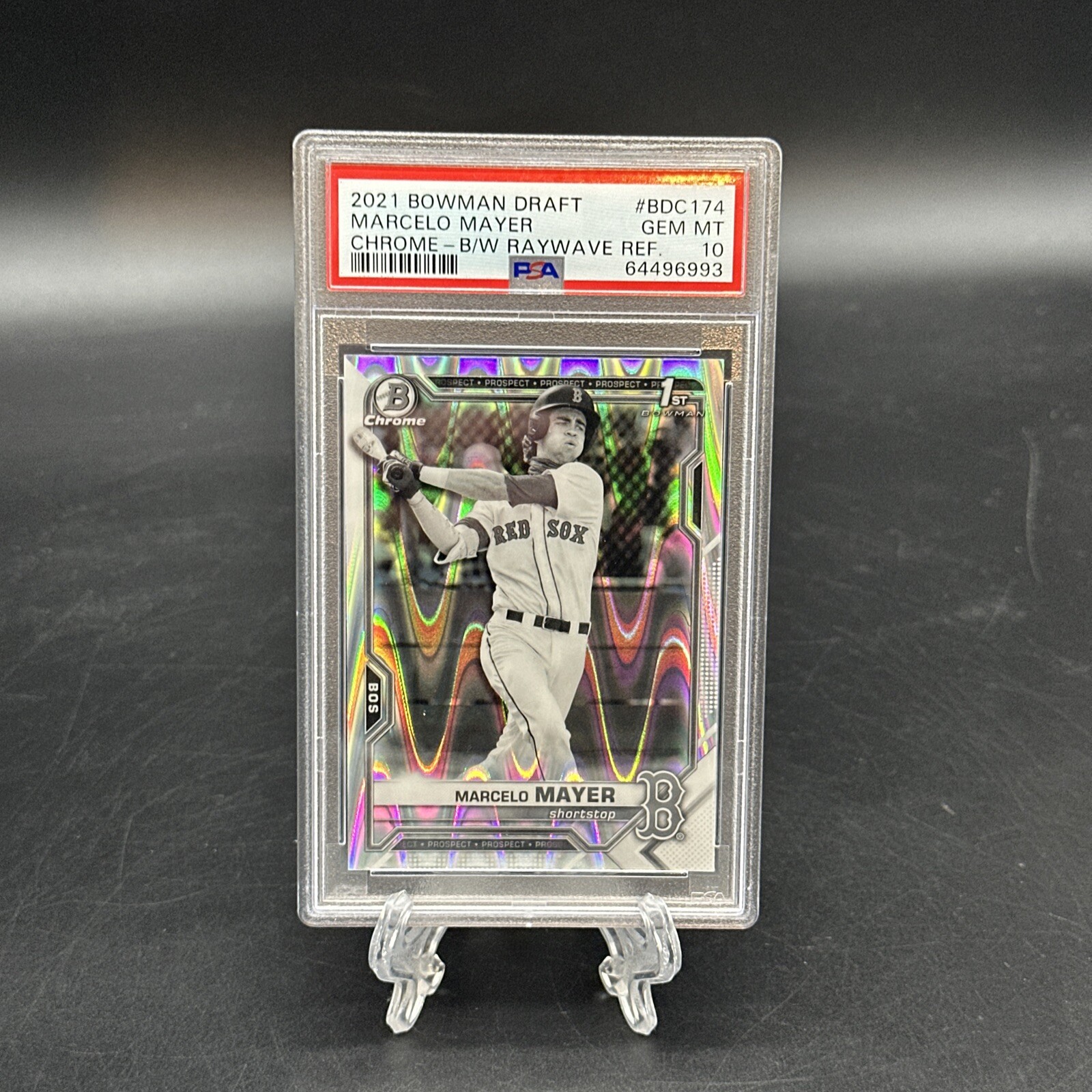 2021 MARCELO MAYER BOWMAN CHROME PSA 10 BLACK WHITE RAYWAVE REFRACTOR Lot6121