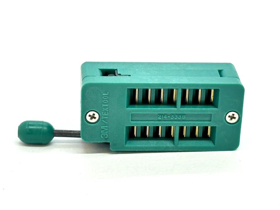 3M 214-3339-00-0602J Textool DIP Buchse ZIF 14POS GOLD 7,62mm Abstand - Bild 4 von 4