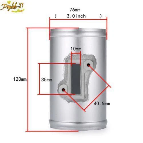 Adaptador conector sensor de flujo de admisión de aire de coche de 3" para Nissan Honda Civic Ford MAF Foto 3 de 4