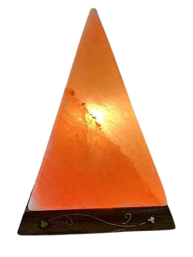 Apexglobal Himalayan salt lamp, pyramid Shaped, Amber Glow Perfect Gift Idea - Picture 6 of 6