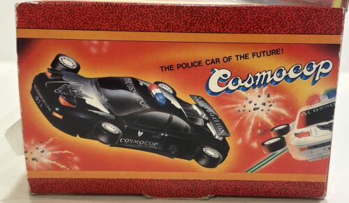 Vintage Cosmocop XL Polizeiauto der Zukunft beleuchtet funktionstüchtig 1989 SIEHE VIDEO - Bild 6 von 9