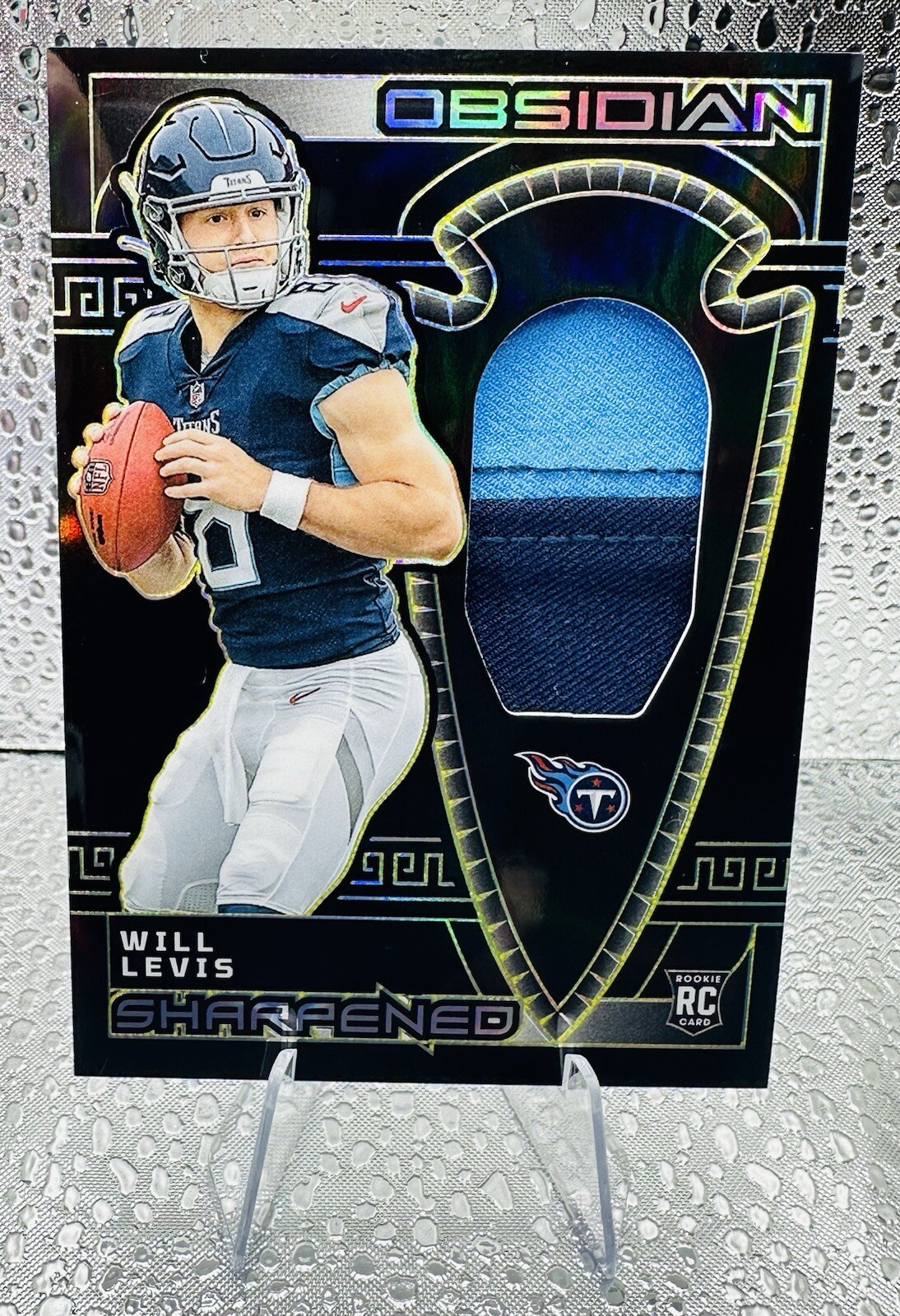 2023 Panini Obsidian Will Levis Sharpened 10/10 Bookend Yellow Electric Etch!