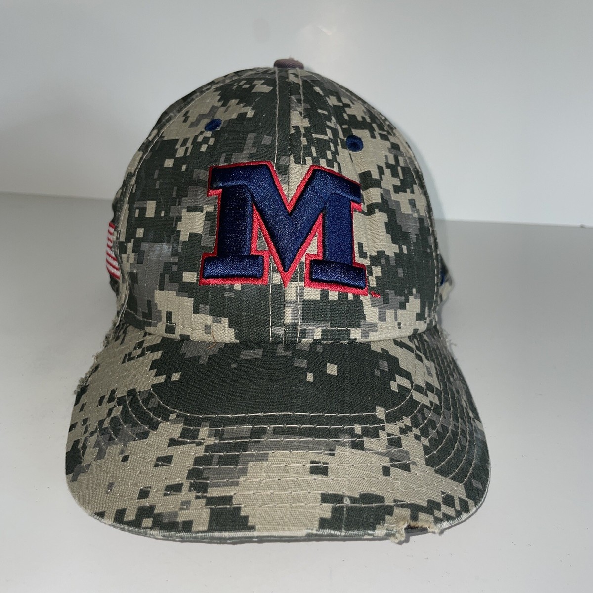 The Game Ole Miss Rebels Digital Camo Hat Cap Snapback FlexFit Medium  Adjustable