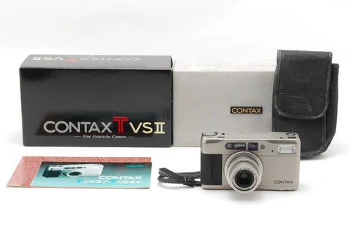 All Works [MINT w/BOX] Contax TVS II Point Shoot 35mm Film Camera from JAPAN