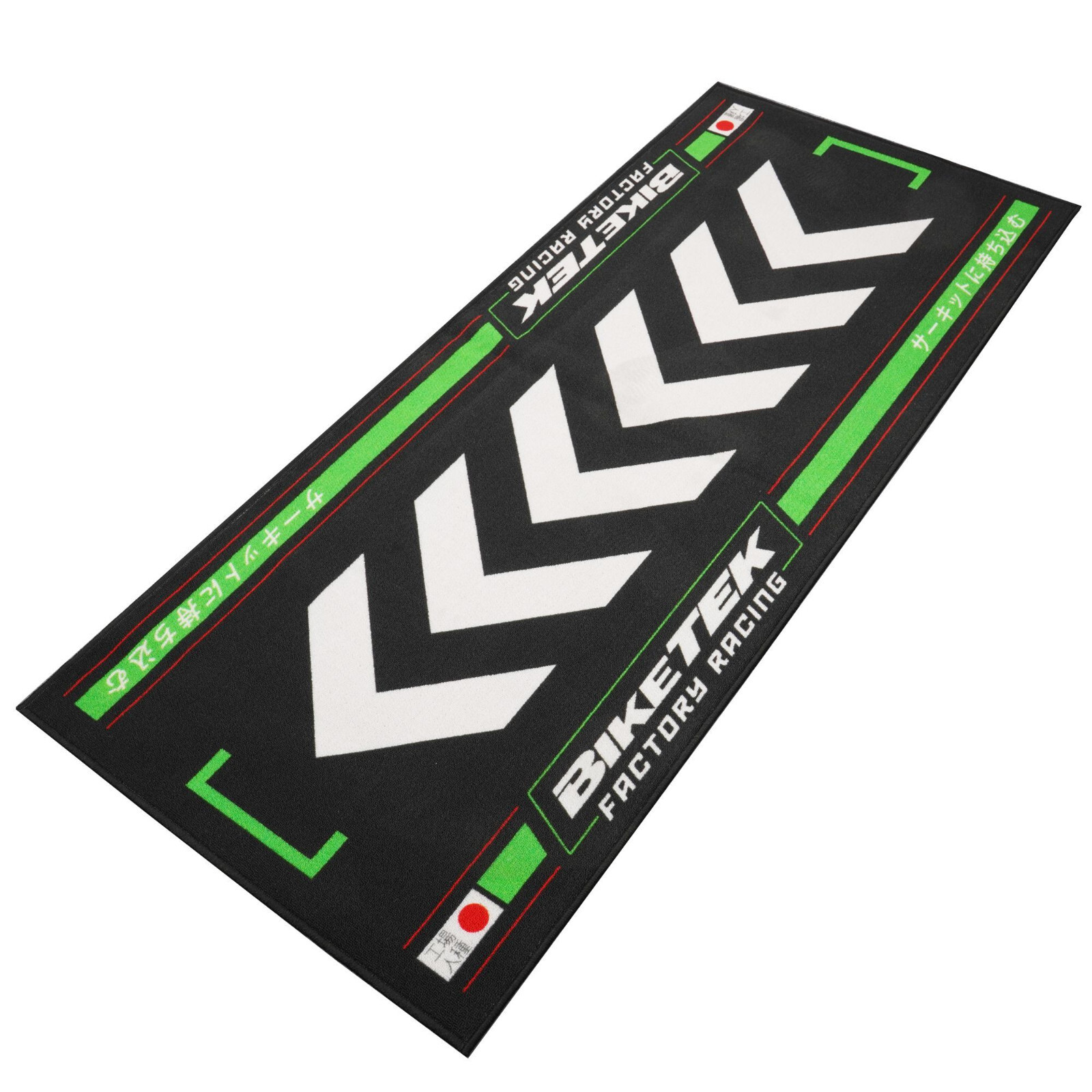 Biketek Garage Pit Mat Workshop 'Rising Sun - Green' 190 X 80cm