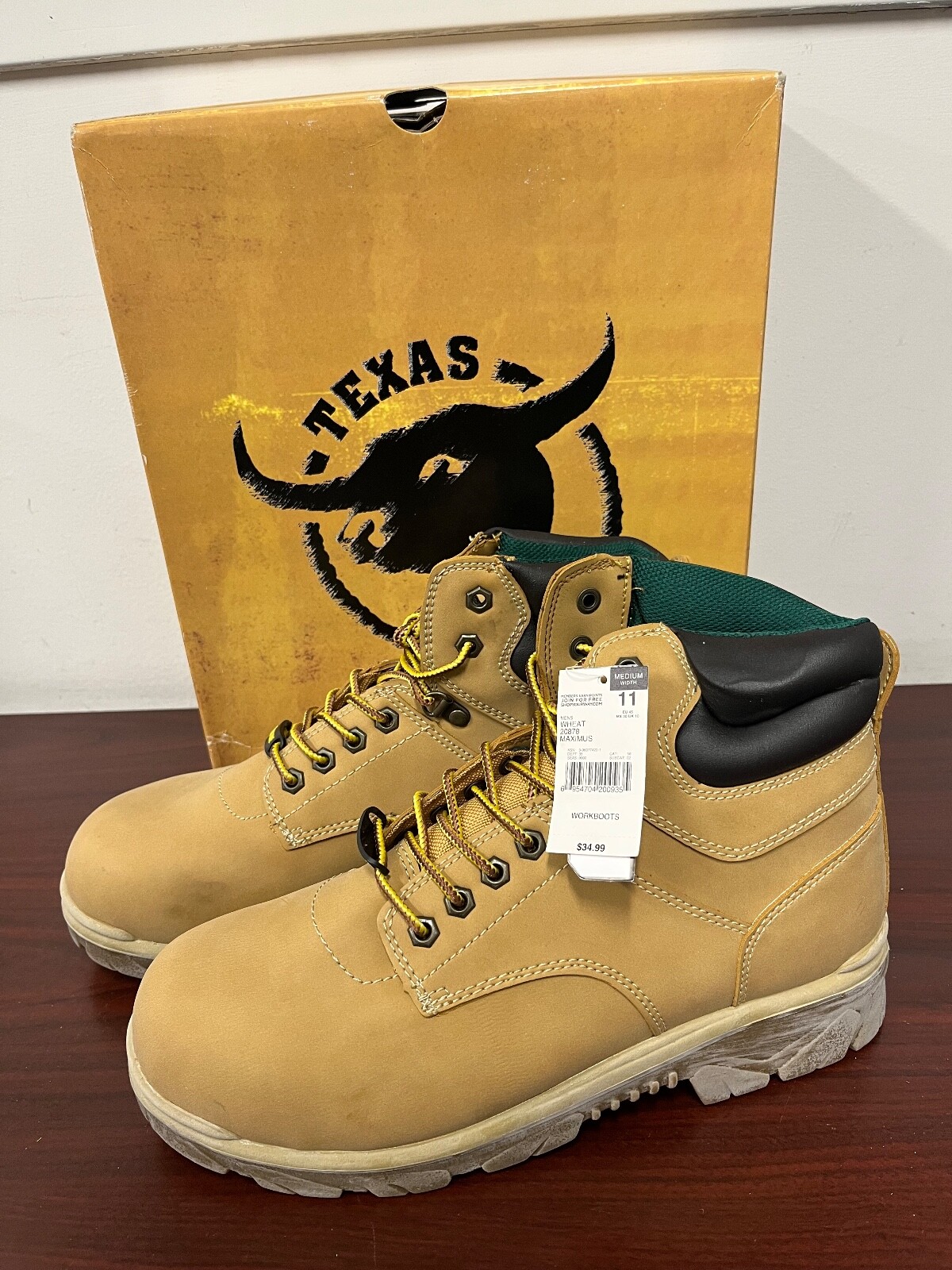 BRAND NEW IN BOX Texas Steer Work Boots eBay