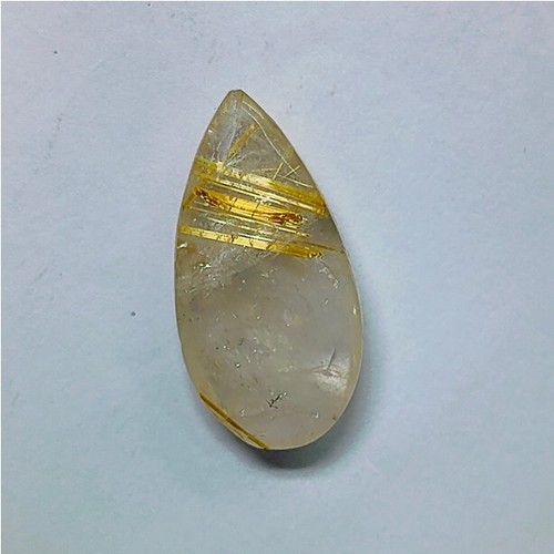 Colgante de cristal de cuarzo rutilo dorado natural piedras preciosas rutiladas 21 quilates ME-11787 - Imagen 5 de 5