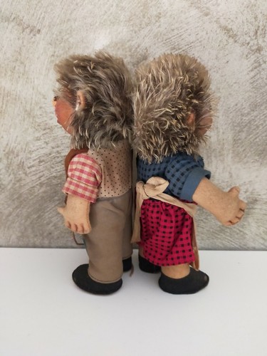 Vintage Steiff Hedgehog Pair Micki And Mecki - Picture 10 of 10