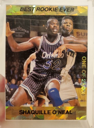 1992 Promo Gold Foil Best Rookie Ever Shaquille ONeal RC #6, /25000 ...