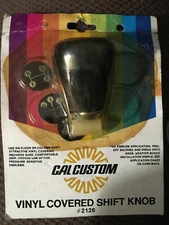 VINTAGE CAL CUSTOM 2126 Vinyl Covered SHIFT KNOB 1/2 3/8 5/16" NEW IN PACKET NOS