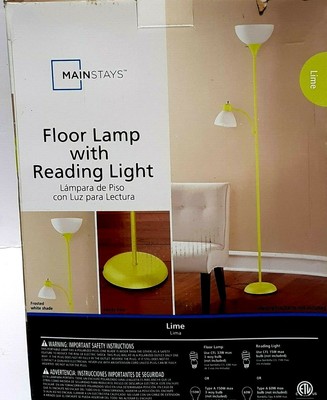 mainstays floor lamp with reading light