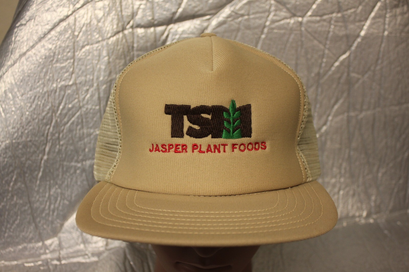 Jasper Indiana Plant Foods mesh farmer 1980s Vintage … Gem