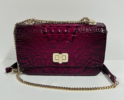 BRAHMIN NWT SUGAR PLUM MELBOURNE ROSA SATCHEL