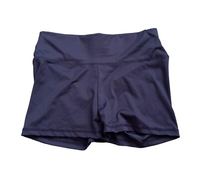 Womens Size Medium Fits Small Navy Blue Pull On Ruched Back