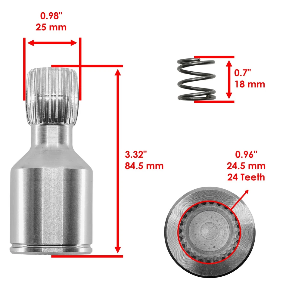 Rear Mid Drive Coupler for Arctic Cat Wildcat 1000 2012-2015/ 1000 LTD 2013-2014 - Image 2 of 4