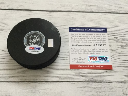 Sam Reinhart Signed Buffalo Sabres Hockey Puck PSA DNA COA Autographed c - Picture 2 of 2