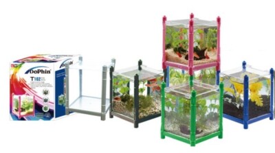 Dophin Mini Stackable Betta Tank with Lid - Plastic 0.9L / 0.2G | eBay